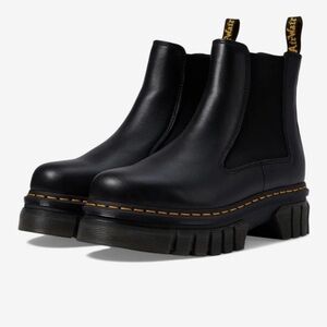 Dr. Martens Black Leather Moto Boots